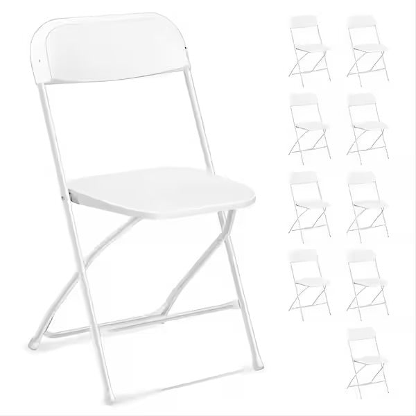 Plastic White Folding Chair Rental