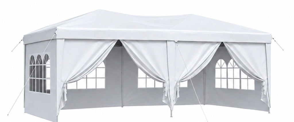 10×20 White Pop-Up Tent Rental